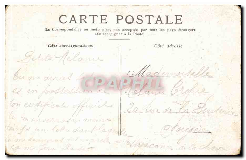 Versailles - Panorama - CPA  — Verso