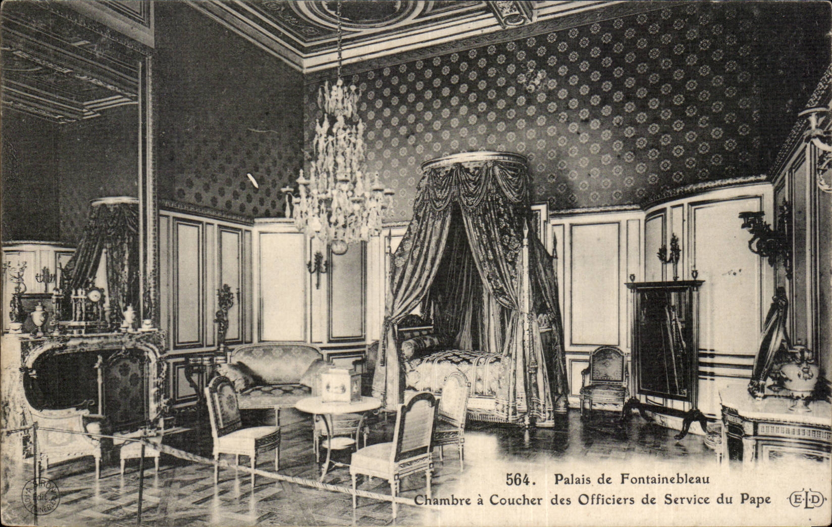 Habitación de los Oficiales de Servicio del Papa — Palacio de Fontainebleau — ELD