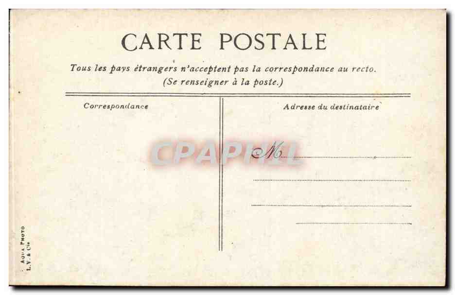 Fontainebleau. El Palacio. El Baptisterio — editor L.Y. & Cie, n° LV2 — Reverso