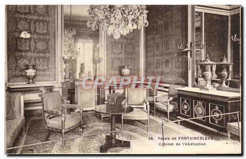Palazzo di FONTAINEBLEAU — Studio dell'Abdicazione — n°58