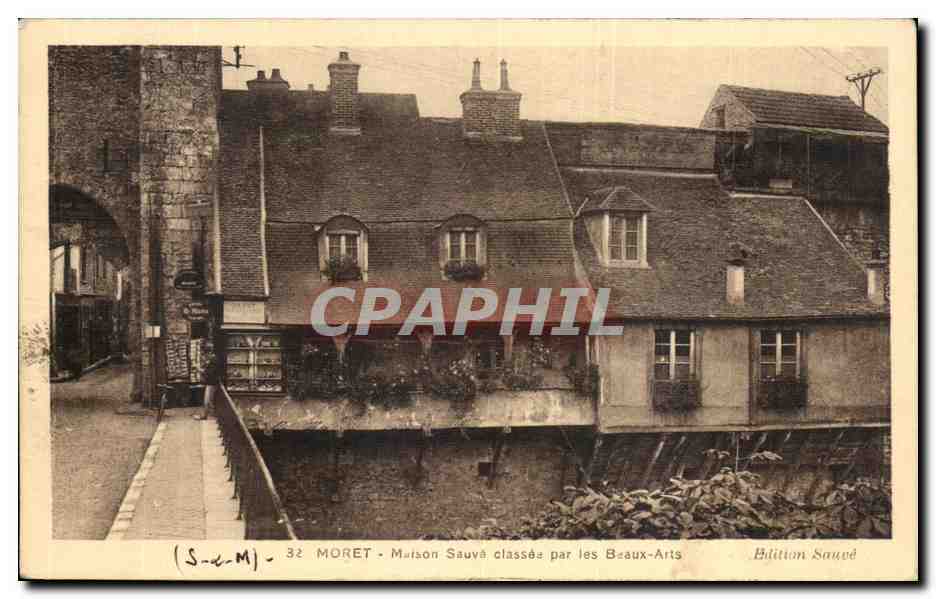 Moret -- Maison sauve classee par les Beaux Arts - CPA 
