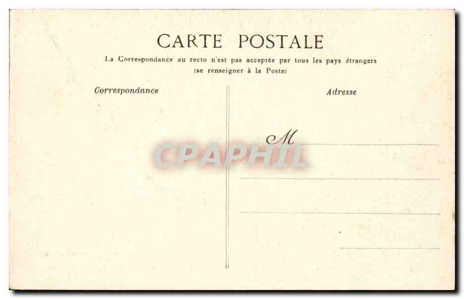 Palais de Fontainebleau — Cabinet de l'Abdication de Napoléon Ier — G.B.N.G. — Verso
