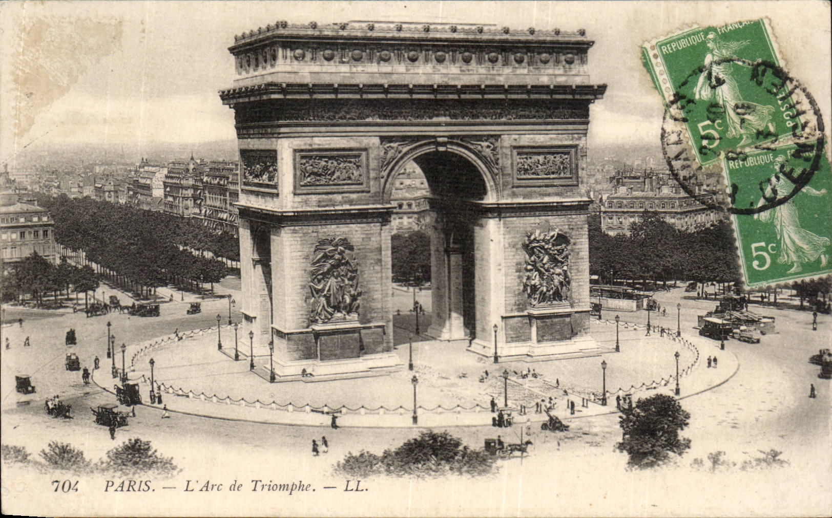 Paris - 8 - L'Arc de Triomphe - CPA 
