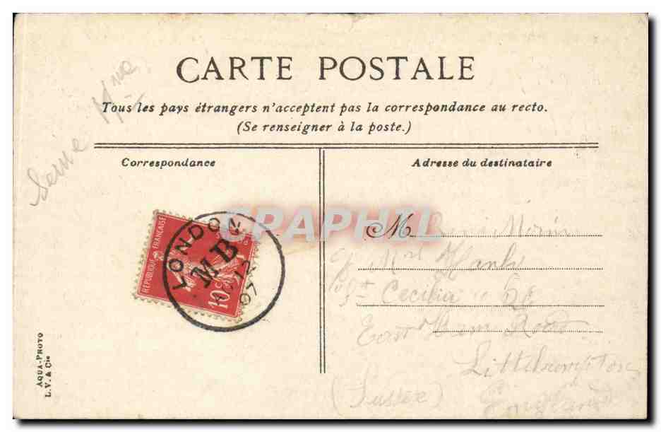 CPA Dieppe Les tourelles — Verso