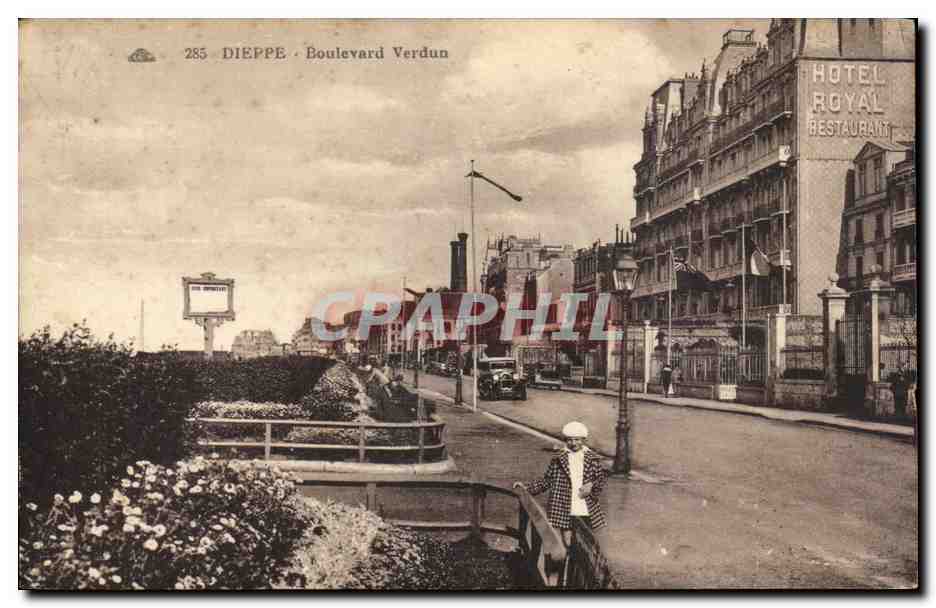 CPA Dieppe Boulevard Verdun