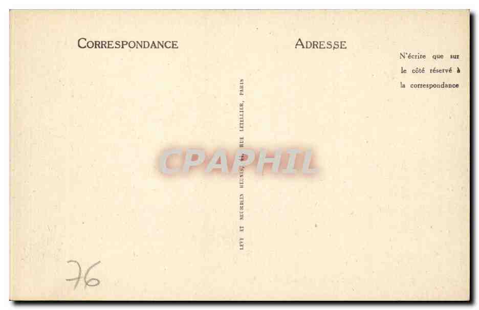 CPA Dieppe Boulevard de Verdun — Rückseite