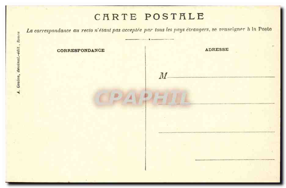 CPA Dieppe Le grand pont tournant du Pollet — Verso