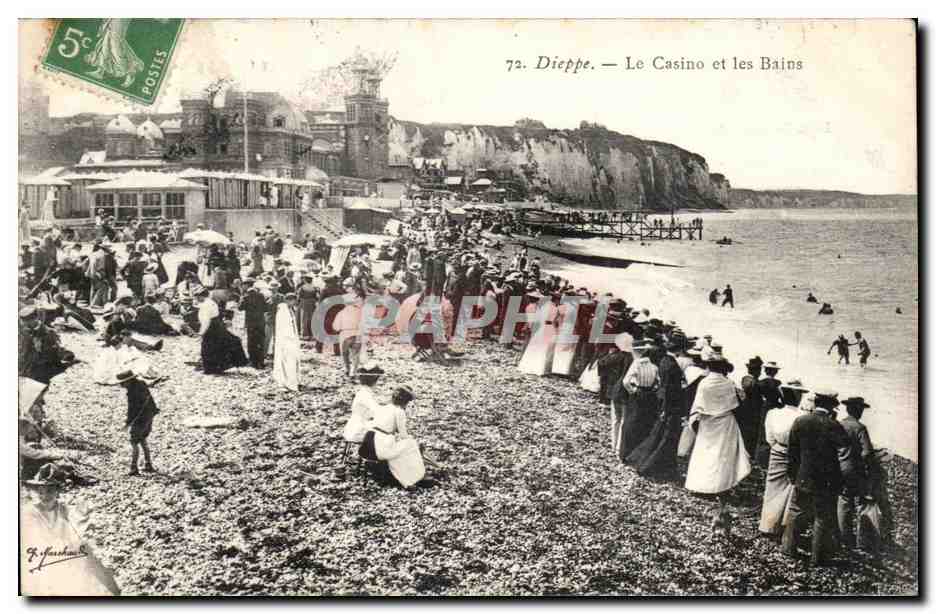 CPA Dieppe Le casino et les bains