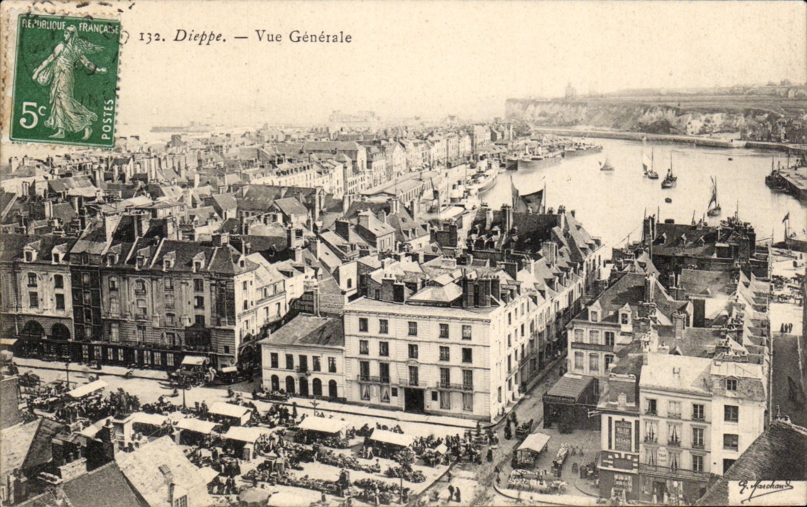 CPA Dieppe Vue generale