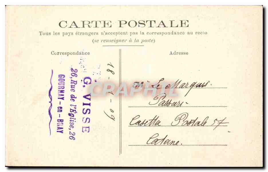 CPA Dieppe Vue generale — Verso