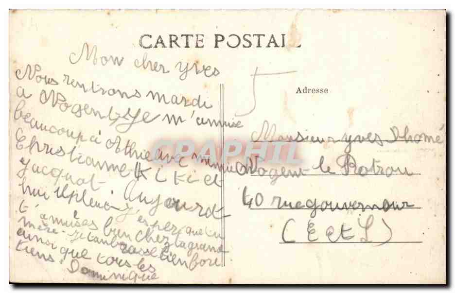 CPA Moutiers St Jean La porte d'entree principale de l'ancien monastere — Rückseite