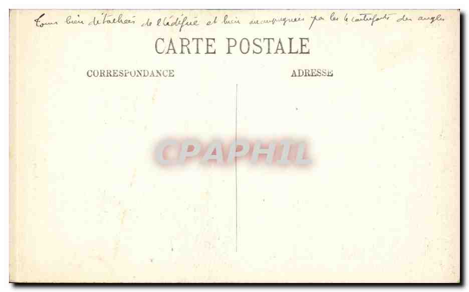 Reims — Cathédrale avant le bombardement — Arcs-boutants — LL, n°114 — Verso