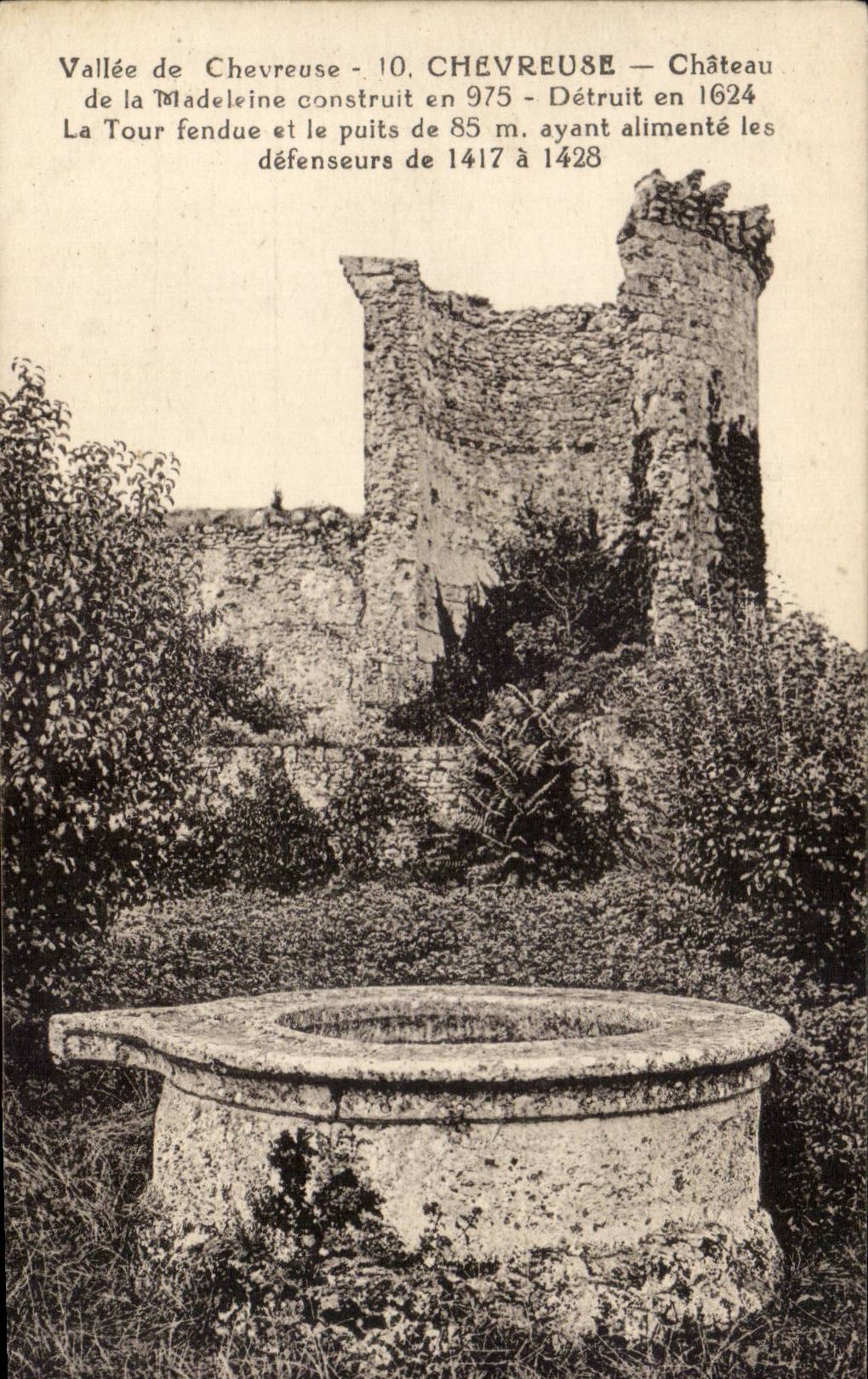 CPA Vallee de la Chevreuse Chateau de la Madeleine construit en 975 detruit en 1624