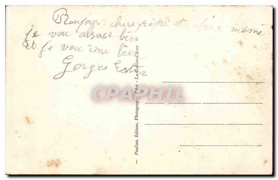 CPA Sanary sur mer Plage de Port Isol — Verso
