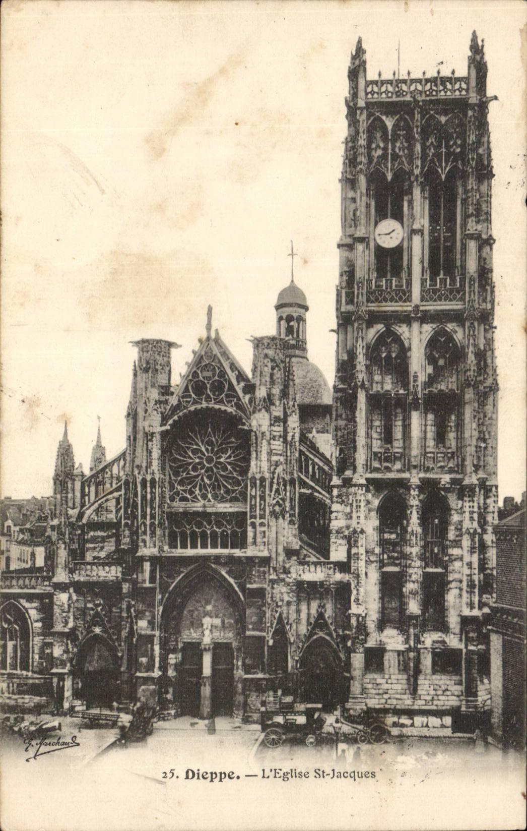 Dieppe CPA L'eglise St Jacques