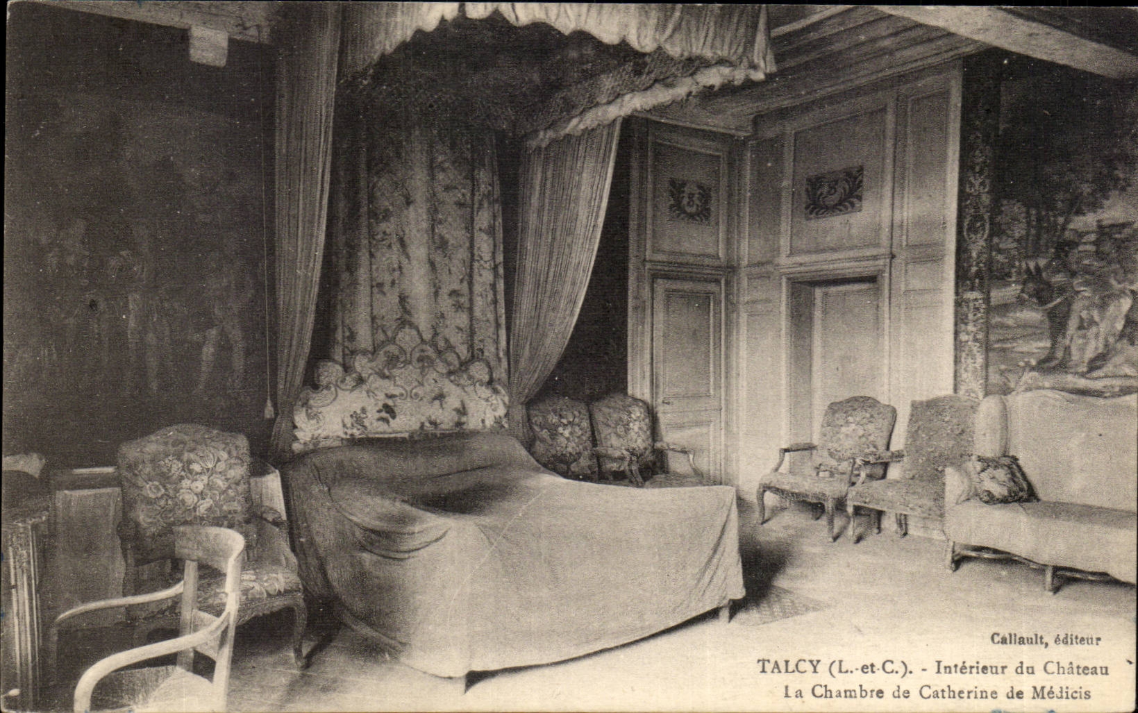 Talcy (L.-et-C.) - Intérieur du Château - La Chambre de Catherine de Médicis