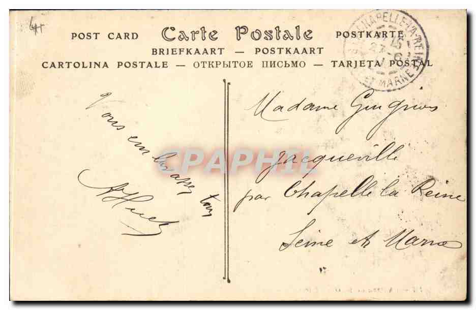 Château de BLOIS, Aile de François Ier. L'Attique. — ND Phot. — 6 juin 1911 — Verso
