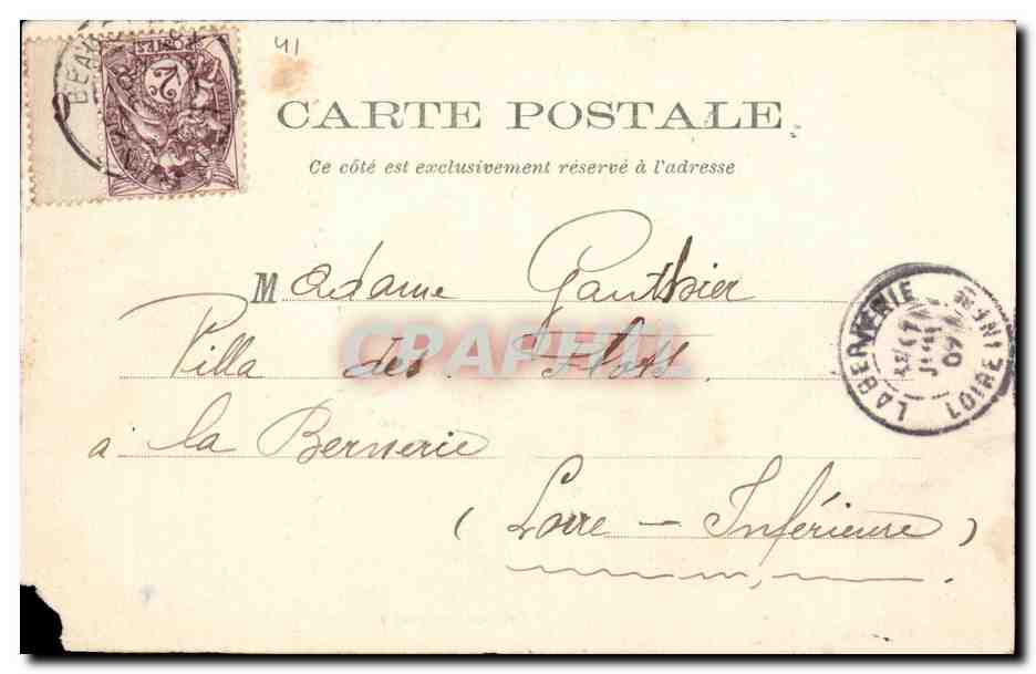 CPA Beaugency Broderies de l'hotel de ville Sacrifice antique — Reverso