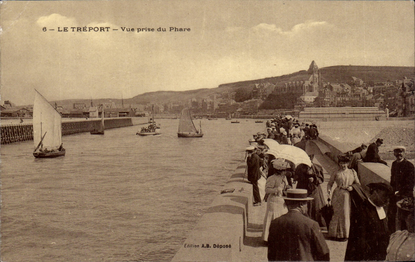 CPA Le Treport Vue prise du phare Ligthhouse