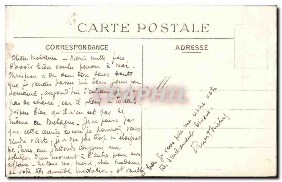 CPA Le Treport Vue prise du phare Ligthhouse — Rückseite