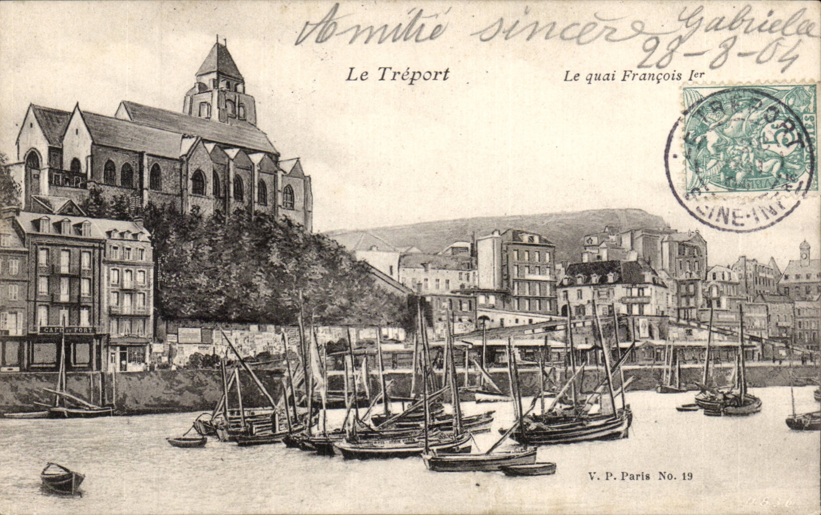 CPA Le Treport Le quai Francois 1er