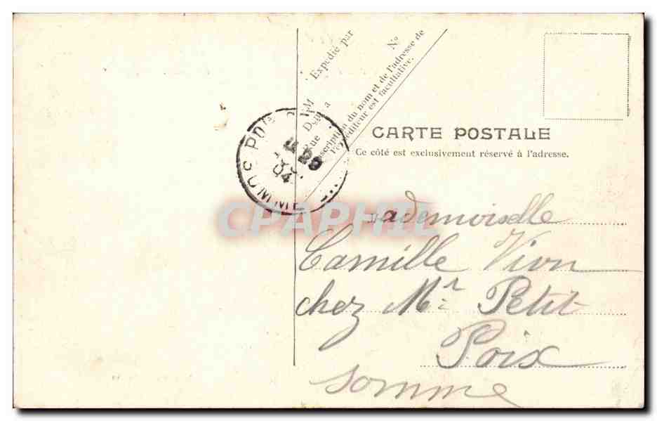 CPA Le Treport Le quai Francois 1er — Rückseite