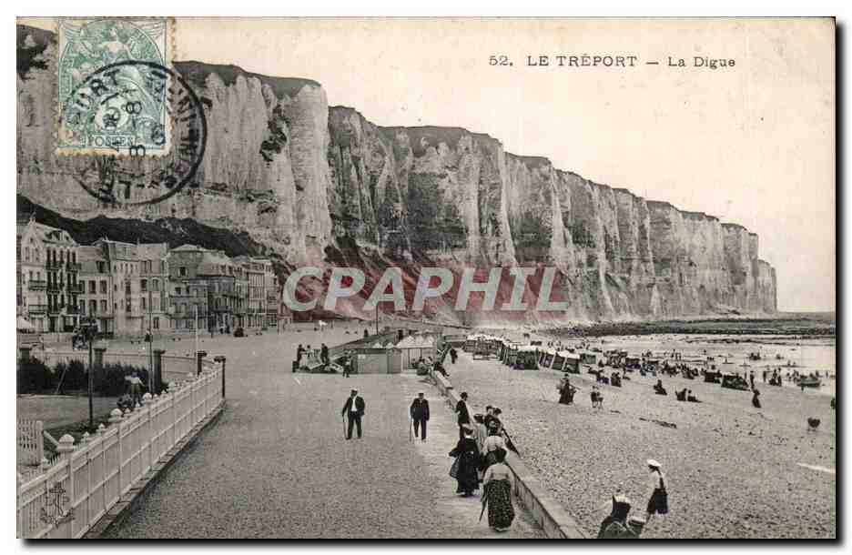 CPA Le Treport La digue