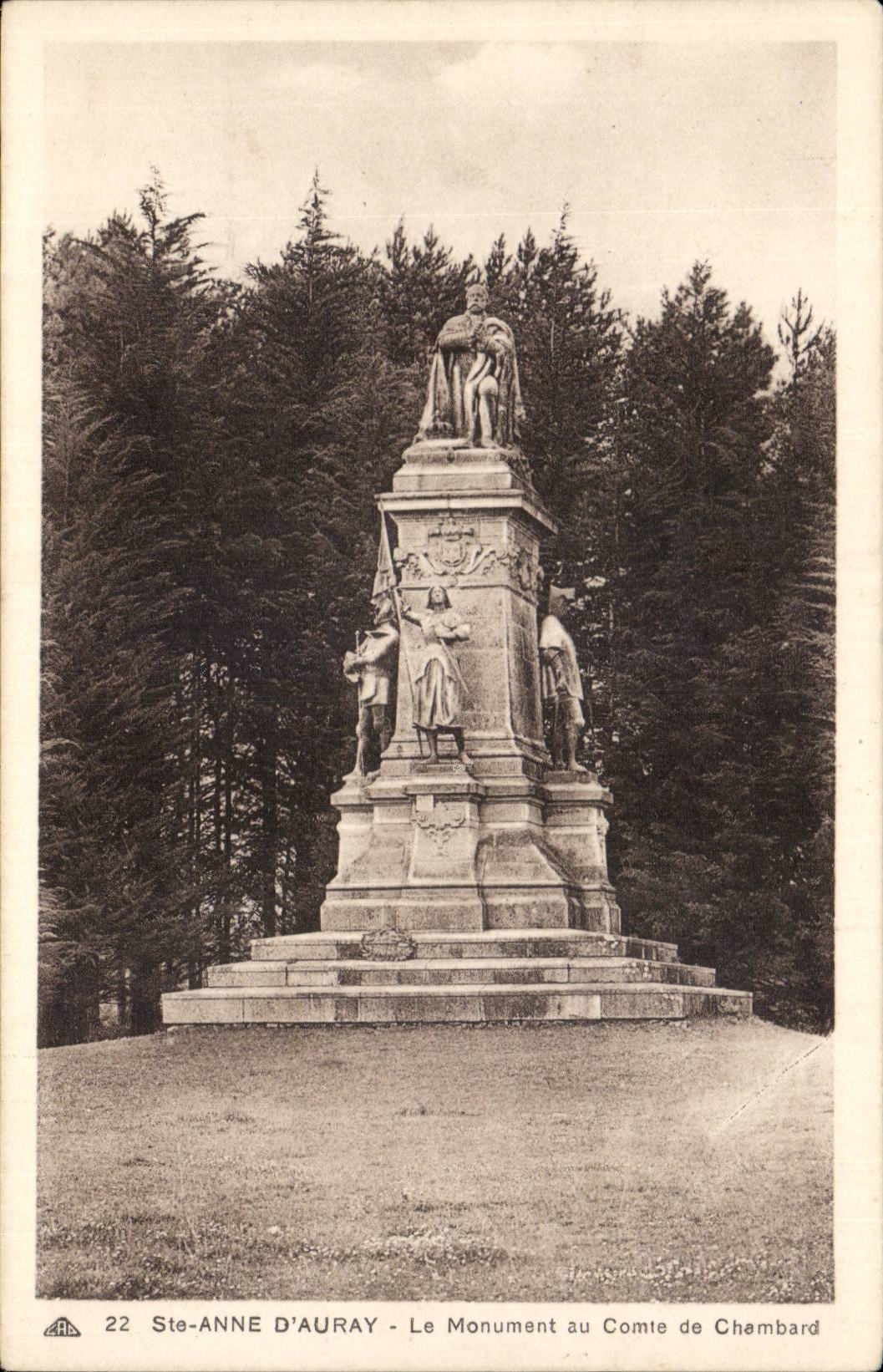 CPA Ste Anne d'auray Le monument du comte de Chambord