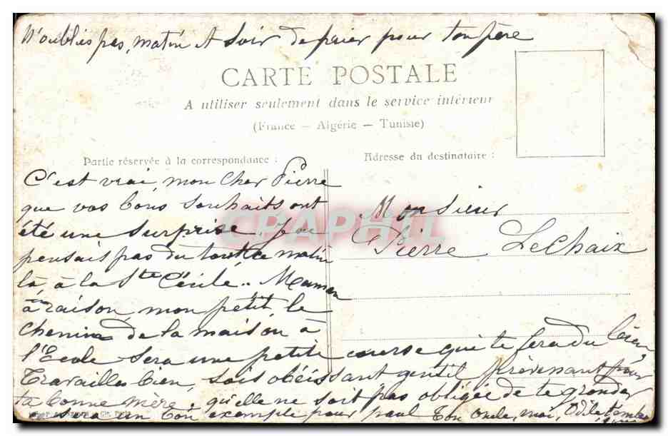 CPA Paris Musee du Luxembourg la fille du passeur — Rückseite