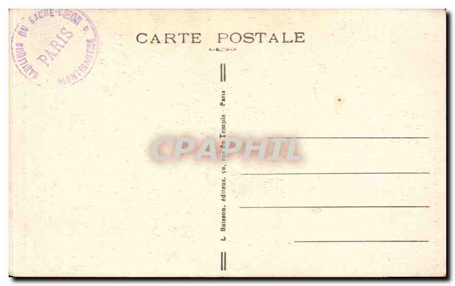 CPA Paris Basilique du SAcre Coeur de Montmartre Le coeur et le maitre autel — Rückseite