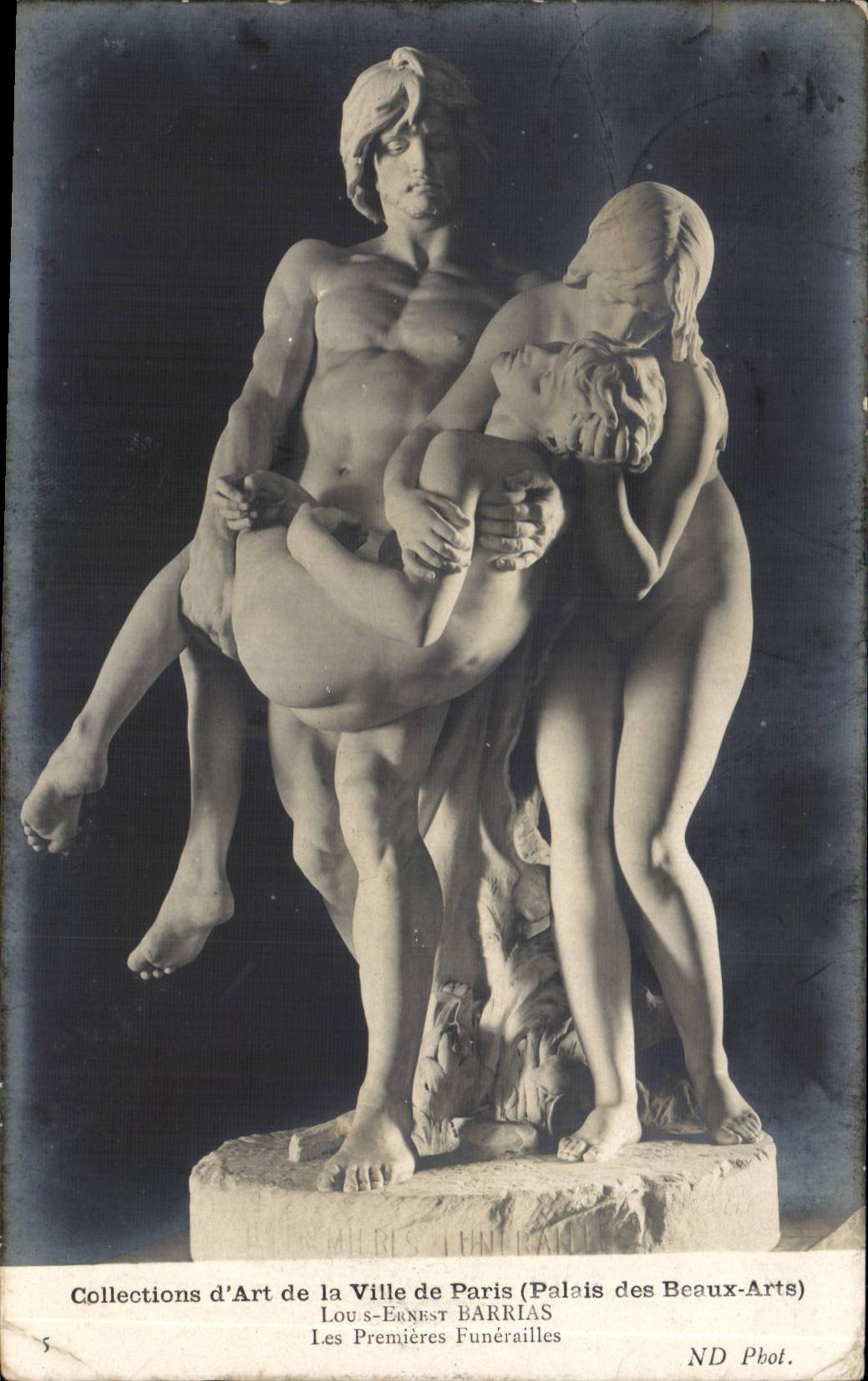 Les Premières Funérailles — sculpture de Louis-Ernest Barrias — Collections d'Art de la Ville de Paris (Palais des Beaux-Arts)