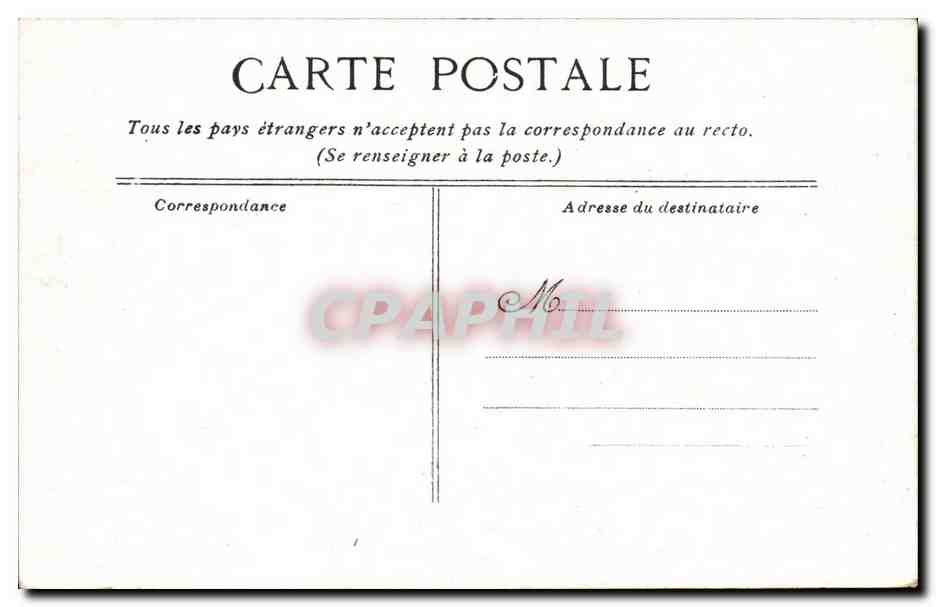CPA Parc de Versailles Nassin de l'encelade — Rückseite