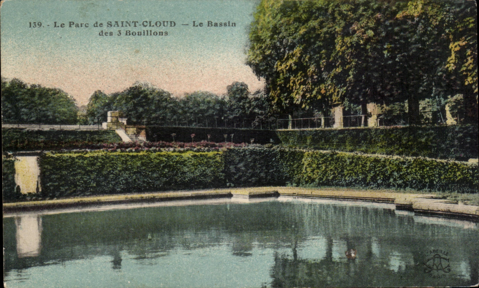 CPA Parc de Saint Cloud Le bassin des 3 bouillons