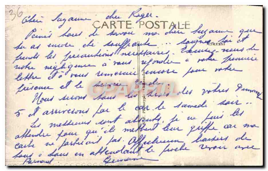 CPA Issoudun Basilique de Notre Dame du Sacre Coeur l'autel — Rückseite