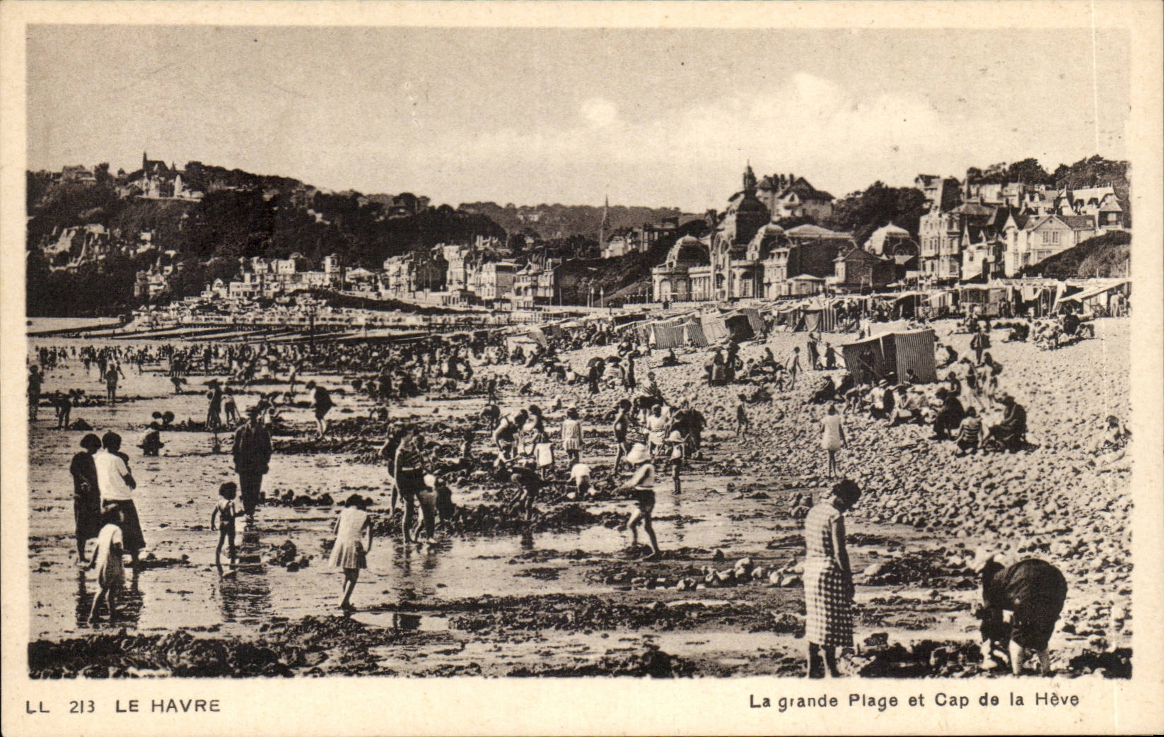 CPA Le Havre La grande plage et Cap de la Heve