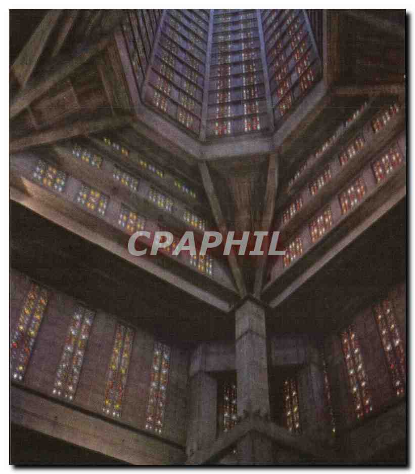 CPA Le Havre Eglise St Joseph Vue interieure