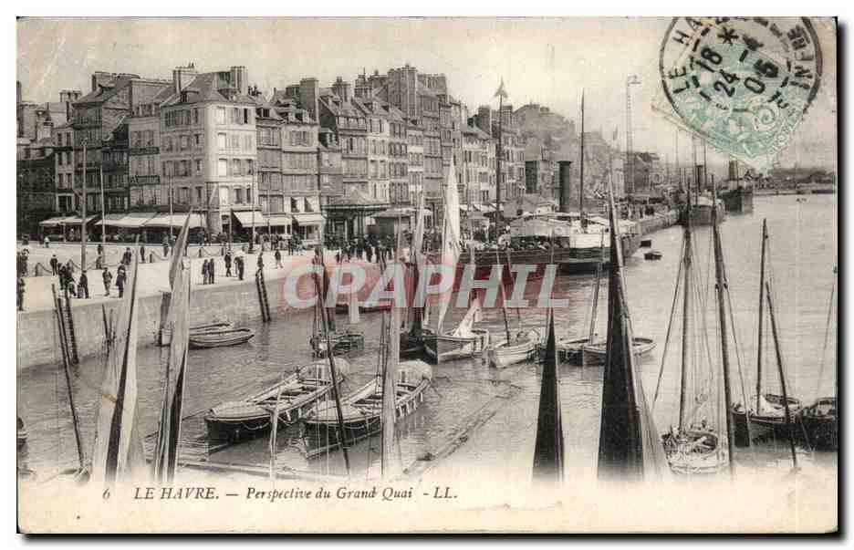 CPA Le Havre Perspective du grand quai