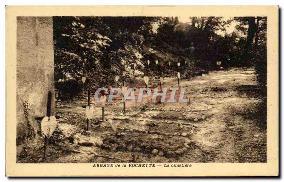 CPA Abbaye de la Rochette Le cimetiere