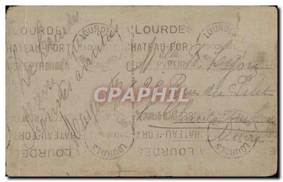 Lourdes — Bénédiction des Malades sur l'Esplanade — CPAPHIL n°64 — Achterkant