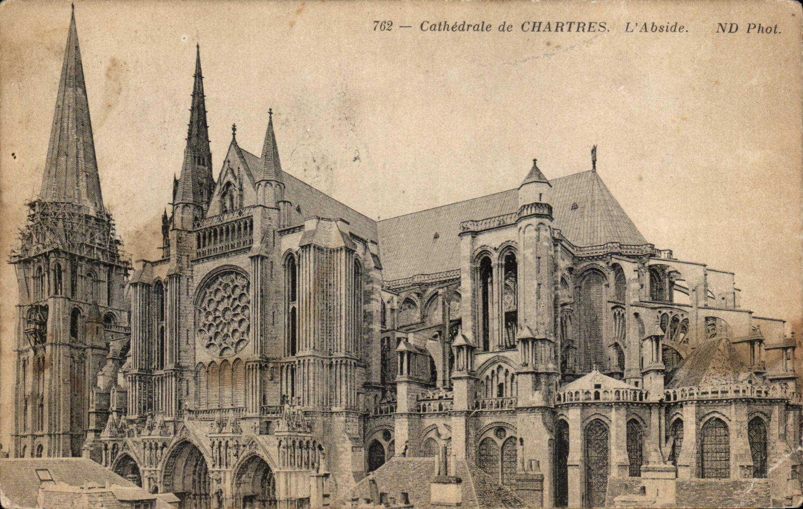 Cathédrale de Chartres — L'Abside — ND Phot. n°762