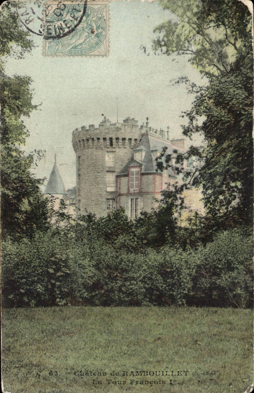 Schloss Rambouillet — La Tour François — A. Bourdier, Verleger, Versailles, Nr. 63