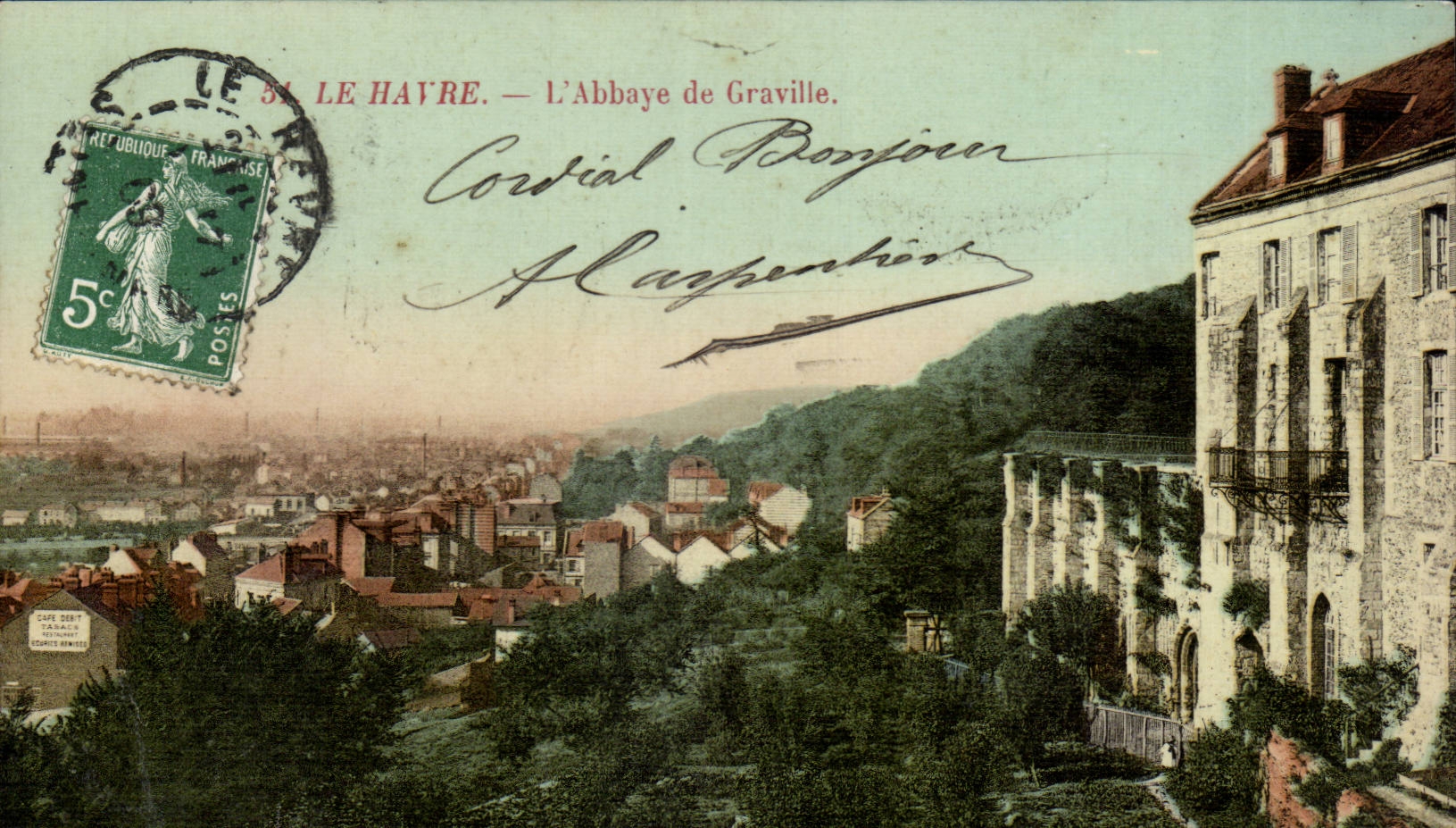 Le Havre CPA L'abbaye de Graville