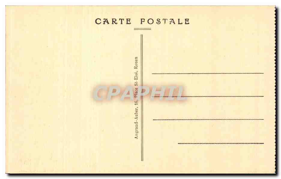 CPA Rouen Hotel de Bourgtheroude — Rückseite