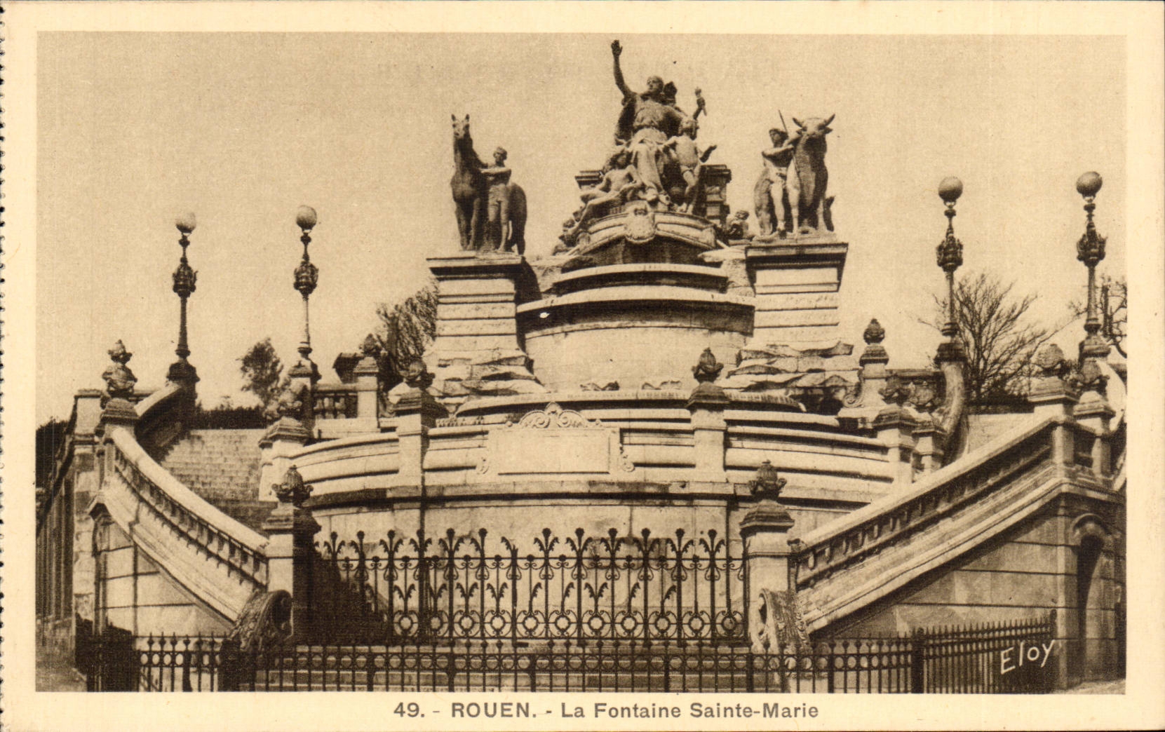 CPA Rouen La fontaine Sainte Marie