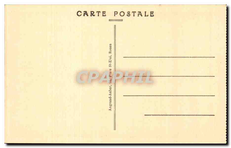 CPA Rouen Place Carnot et la cathedrale — Verso