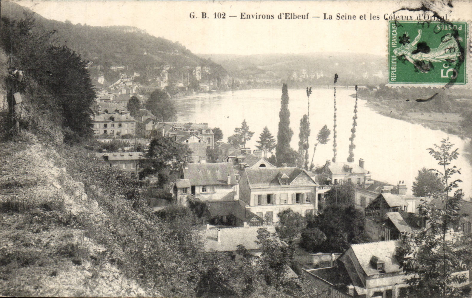 CPA Environs d'Elbeuf La Seine et les canaux 