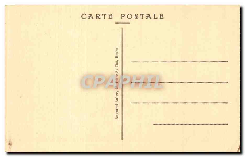 CPA Rouen Rue Saint Romain Maison du 15eme — Verso