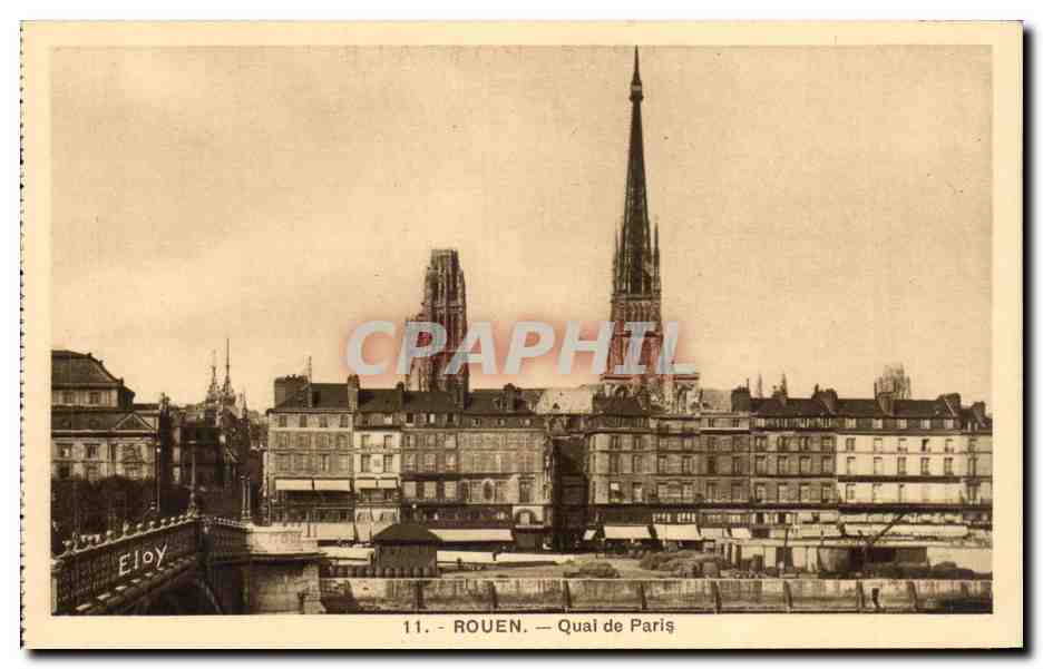 CPA Rouen Quai de Paris 