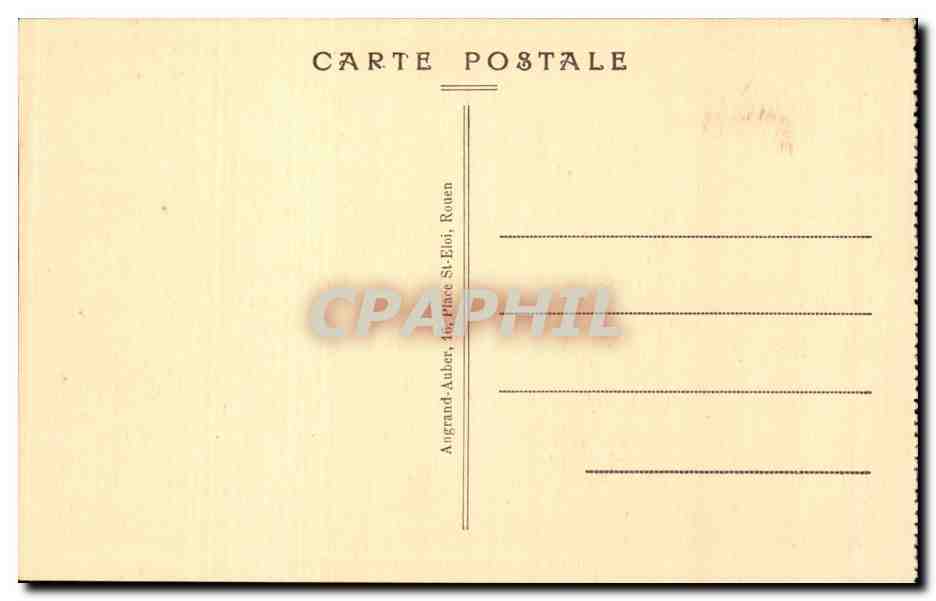CPA Rouen Tour Jeanne d'arc — Verso