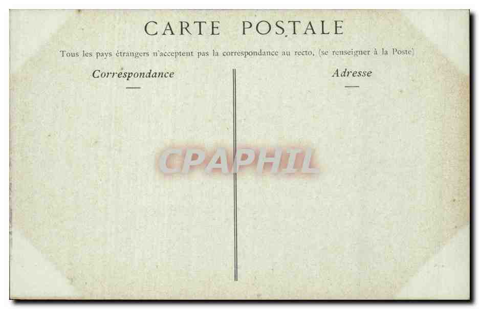 CPA Le Treport La plage a maree basse — Rückseite